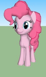 Size: 148x247 | Tagged: artist needed, source needed, safe, imported from derpibooru, pinkie pie, earth pony, pony, 3d, solo