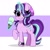 Size: 3861x3900 | Tagged: safe, artist:kittyrosie, imported from derpibooru, starlight glimmer, pony, unicorn, abstract background, beanie, blushing, clock, cute, food, glimmerbetes, glowing horn, hair over one eye, hat, horn, ice cream, magic, smiling, solo, telekinesis, that pony sure does love ice cream