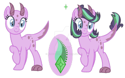 Size: 1280x797 | Tagged: safe, artist:cloefo05, imported from derpibooru, oc, oc only, dracony, dragon, hybrid, pony, female, interspecies offspring, mare, offspring, parent:spike, parent:starlight glimmer, parents:sparlight, simple background, solo, transparent background