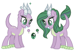 Size: 954x654 | Tagged: safe, artist:cloefo05, imported from derpibooru, oc, oc only, dracony, dragon, hybrid, pony, female, interspecies offspring, mare, offspring, parent:rarity, parent:spike, parents:sparity, simple background, solo, transparent background