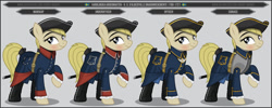 Size: 1280x512 | Tagged: safe, artist:brony-works, imported from derpibooru, earth pony, pony, clothes, female, mare, solo, sweden, uniform