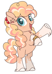 Size: 1024x1447 | Tagged: safe, artist:mintoria, imported from derpibooru, oc, oc only, earth pony, pony, female, mare, rearing, simple background, solo, transparent background