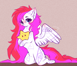 Size: 2242x1917 | Tagged: safe, artist:1fresita, artist:krissstudios, imported from derpibooru, oc, oc only, oc:mizhore, pegasus, pony, female, mare, plushie, solo, star plushie