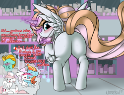 Size: 3000x2300 | Tagged: safe, artist:llametsul, imported from derpibooru, fleur-de-lis, lightning dust, nurse redheart, sassy saddles, oc, oc:princess healing glory, alicorn, earth pony, pegasus, pony, unicorn, alicorn oc, alicorn princess, blushing, blushing profusely, butt, canterlot, chibi, commissioner:bigonionbean, crying, cute, dialogue, embarrassed, extra thicc, female, flank, frog (hoof), funny, fusion, fusion: princess healing glory, fusion:fleur-de-lis, fusion:lightning dust, fusion:nurse redheart, fusion:sassy saddles, hair bun, hiding, hiding behind wing, horn, hospital, levitation, looking back, magic, mare, mask, medical, plot, revive, shocked, spread wings, surgical mask, sweat, sweating profusely, telekinesis, the ass was fat, thicc ass, thought bubble, underhoof, wingboner, wings, writer:bigonionbean