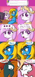 Size: 2002x4354 | Tagged: safe, artist:quarium, imported from derpibooru, princess celestia, oc, oc:internet explorer, earth pony, pony, ask princess moe-lestia, browser ponies, cewestia, computer, female, filly, internet explorer, younger