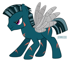 Size: 1200x1034 | Tagged: safe, artist:jennieoo, imported from derpibooru, oc, oc only, oc:swift specter, pegasus, pony, scar, show accurate, simple background, solo, steel wings, transparent background, vector