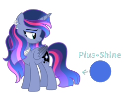 Size: 1600x1204 | Tagged: safe, artist:stellamoonshineyt, imported from derpibooru, oc, oc only, oc:stella moon, alicorn, pony, female, magical lesbian spawn, mare, offspring, parent:princess luna, parent:twilight sparkle, parents:twiluna, simple background, solo, transparent background