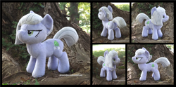 Size: 3540x1754 | Tagged: safe, artist:peruserofpieces, imported from derpibooru, limestone pie, earth pony, pony, beanie (plushie), female, irl, mare, photo, plushie, solo, standing, tree