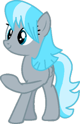 Size: 312x483 | Tagged: safe, artist:maddieadopts, artist:pegasski, imported from derpibooru, oc, oc only, oc:sea spray, pegasus, pony, base used, eyelashes, female, mare, pegasus oc, raised hoof, simple background, smiling, solo, transparent background, wings