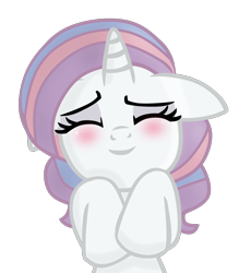 Size: 2000x2172 | Tagged: safe, artist:grapefruitface1, imported from derpibooru, potion nova, pony, unicorn, base used, blushing, eyes closed, female, g4.5 to g4, simple background, solo, solo female, squee, transparent background