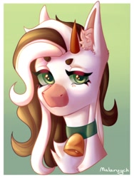 Size: 810x1080 | Tagged: safe, artist:malarunych, imported from derpibooru, oc, oc only, pony, bell, bust