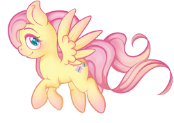 Size: 1280x905 | Tagged: safe, artist:kummitui, imported from derpibooru, fluttershy, pegasus, pony, eyelashes, female, mare, simple background, smiling, solo, transparent background