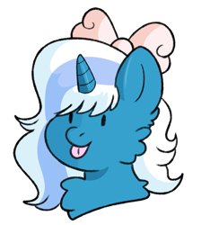 Size: 991x1057 | Tagged: safe, artist:juniper720, imported from derpibooru, oc, oc only, oc:fleurbelle, alicorn, pony, alicorn oc, bow, cheek fluff, chest fluff, female, hair bow, horn, mare, simple background, solo, tongue out, transparent background, wings