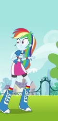 Size: 345x713 | Tagged: safe, imported from derpibooru, screencap, rainbow dash, equestria girls, equestria girls (movie), rainbow dash is best facemaker, solo