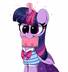 Size: 3872x4096 | Tagged: safe, artist:kittyrosie, imported from derpibooru, twilight sparkle, alicorn, pony, bronybait, clothes, cute, daaaaaaaaaaaw, digital art, equestria girls outfit, female, hnnng, mare, mouth hold, simple background, solo, twiabetes, twilight sparkle (alicorn)