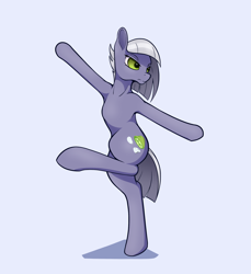 Size: 2200x2400 | Tagged: safe, artist:aquaticvibes, imported from derpibooru, limestone pie, earth pony, pony, bipedal, blue background, female, high res, karate, mare, raised leg, simple background, solo