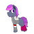 Size: 1000x1000 | Tagged: safe, artist:derpy_the_duck, imported from derpibooru, oc, oc only, oc:marty, earth pony, pony, 80s, clothes, leg warmers, looking back, solo