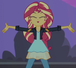 Size: 602x537 | Tagged: safe, imported from derpibooru, screencap, sunset shimmer, equestria girls, my past is not today, cropped, solo