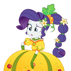 Size: 981x973 | Tagged: safe, artist:batboy101, imported from derpibooru, rarity, equestria girls, equestria girls series, holidays unwrapped, spoiler:eqg series (season 2), cornucopia costumes, inflatable dress, solo