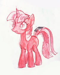 Size: 1473x1833 | Tagged: safe, artist:lunnita_pony, imported from derpibooru, twilight sparkle, pony, unicorn, sketch, solo