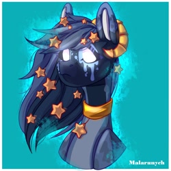 Size: 2000x2000 | Tagged: safe, artist:malarunych, imported from derpibooru, oc, oc only, pony, bust, simple background, solo