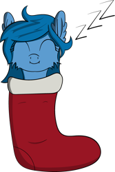 Size: 558x837 | Tagged: safe, artist:timanttikoira, imported from derpibooru, oc, oc only, oc:tazzee, bat pony, simple background, sleeping, sock, transparent background