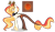 Size: 1280x731 | Tagged: safe, artist:princess-kitsune-tsu, artist:venomous-cookietwt, imported from derpibooru, oc, oc only, hybrid, base used, female, interspecies offspring, offspring, parent:discord, parent:princess celestia, parents:dislestia, simple background, solo, transparent background