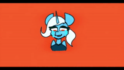 Size: 1280x720 | Tagged: safe, artist:vylet pony, imported from derpibooru, trixie, anthro, unicorn, alicorn amulet, angry, animated, female, music, sad, solo, song, webm
