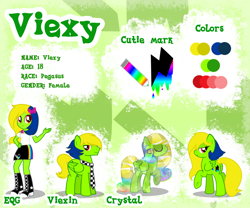 Size: 1024x853 | Tagged: safe, artist:amgiwolf, imported from derpibooru, oc, oc only, oc:viexy ams, crystal pony, pegasus, pony, equestria girls, bedroom eyes, boots, clothes, equestria girls-ified, eyelashes, eyes closed, female, male, mare, necktie, pegasus oc, reference sheet, rule 63, shoes, skirt, smiling, stallion, underhoof, wings