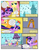 Size: 612x792 | Tagged: safe, artist:newbiespud, edit, edited screencap, imported from derpibooru, screencap, applejack, fluttershy, pinkie pie, rainbow dash, rarity, twilight sparkle, changeling, earth pony, pegasus, pony, unicorn, comic:friendship is dragons, a canterlot wedding, season 2, canterlot castle, comic, dialogue, eyelashes, female, flying, freckles, frown, hat, looking back, mane six, mare, outdoors, raised hoof, running, screencap comic, unicorn twilight