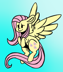 Size: 700x800 | Tagged: safe, artist:hunterartist, imported from derpibooru, fluttershy, pegasus, pony, cute, gradient background, shyabetes, solo