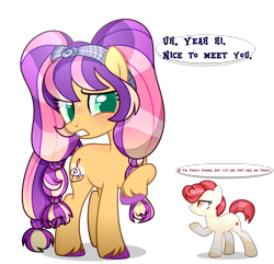 Size: 2881x2773 | Tagged: safe, artist:bebraveforme, artist:reptaurdrawsmlp, artist:tired-horse-studios, imported from derpibooru, oc, oc only, oc:citrus, oc:tiddly pomme, earth pony, pony, base used, female, mare, micro, simple background, transparent background