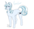 Size: 700x600 | Tagged: safe, artist:arexstar, imported from derpibooru, oc, oc only, oc:permafrost, pony, unicorn, female, mare, offspring, parent:hoity toity, parent:trixie, simple background, solo, white background