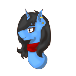 Size: 1500x1500 | Tagged: safe, artist:shypuppy, imported from derpibooru, oc, oc only, oc:fool's gold, pony, unicorn, bust, long mane, portrait, solo