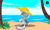 Size: 7000x4205 | Tagged: safe, artist:kyoshyu, imported from derpibooru, oc, oc only, oc:eclaircie clearing, bat pony, pony, absurd resolution, beach, female, hat, mare, solo