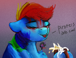 Size: 2510x1896 | Tagged: safe, artist:brainiac, derpibooru exclusive, imported from derpibooru, rainbow dash, pegasus, pony, apple cider, drunk, drunker dash, female, mare, solo, text