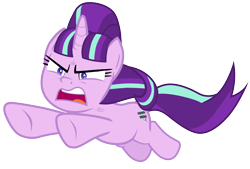 Size: 1960x1326 | Tagged: safe, artist:tardifice, edit, imported from derpibooru, starlight glimmer, pony, unicorn, the ending of the end, angry, female, leaping, mare, open mouth, s5 starlight, simple background, solo, transparent background, vector