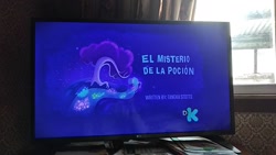 Size: 1280x720 | Tagged: safe, imported from derpibooru, screencap, pony, my little pony: pony life, potion mystery, spoiler:pony life s01e19, g4.5, photo, picture of a screen, pony life, spanish, titlecard