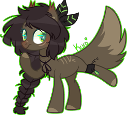 Size: 1640x1477 | Tagged: safe, artist:kurosawakuro, imported from derpibooru, oc, oc only, oc:mishka, earth pony, pony, base used, body markings, braid, female, mare, simple background, solo, transparent background