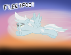 Size: 900x700 | Tagged: safe, artist:asktheappletwins, imported from derpibooru, fleetfoot, pegasus, pony, alternate hairstyle, flying, solo