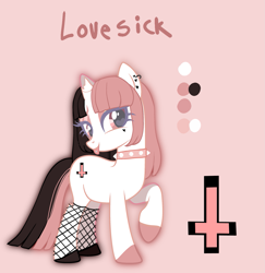 Size: 1417x1460 | Tagged: safe, artist:yamikonek0, imported from derpibooru, oc, oc only, oc:lovesick, pony, unicorn, base used, solo