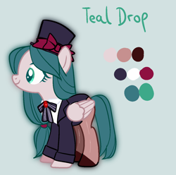 Size: 1116x1109 | Tagged: safe, artist:yamikonek0, imported from derpibooru, oc, oc only, oc:teal drop, pony, base used, solo