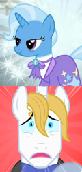 Size: 1036x2160 | Tagged: safe, edit, edited screencap, imported from derpibooru, screencap, prince blueblood, trixie, the best night ever, the last problem, bluetrix, female, male, older, older trixie, shipping, shipping domino, straight