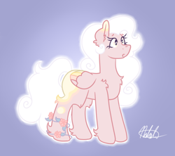 Size: 536x476 | Tagged: safe, artist:nate-doodles, imported from ponybooru, oc, oc only, oc:spring party, pegasus, pony, female, flower, mare, solo, vine