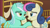 Size: 1667x939 | Tagged: safe, imported from derpibooru, screencap, bon bon, lyra heartstrings, sweetie drops, earth pony, pony, unicorn, season 5, slice of life (episode), cropped, duo, female, lesbian, lidded eyes, looking at each other, lyrabon, mare, shipping, smiling