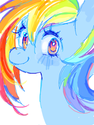 Size: 480x640 | Tagged: safe, artist:next-lvl, imported from derpibooru, rainbow dash, pony, bust, cute, dashabetes, female, looking at you, mare, portrait, simple background, solo, white background