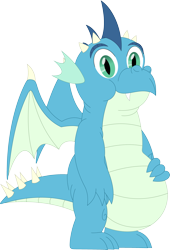 Size: 2409x3547 | Tagged: safe, artist:porygon2z, imported from derpibooru, oc, oc only, oc:gutz, dragon, fat, simple background, solo, transparent background, vector