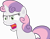 Size: 6000x4660 | Tagged: safe, artist:frownfactory, imported from derpibooru, sweetie belle, pony, twilight time, .svg available, blank flank, female, filly, simple background, solo, transparent background, vector, yelling