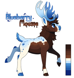 Size: 872x915 | Tagged: safe, artist:lastnight-light, imported from derpibooru, oc, oc only, oc:blueberry mousse, deer, moose, antlers, male, simple background, solo, transparent background