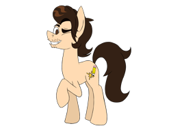 Size: 5000x4000 | Tagged: safe, artist:pencilsparkreignited, imported from derpibooru, oc, oc only, earth pony, pony, derpibooru community collaboration, 2021 community collab, earth pony oc, male, one eye closed, simple background, smiling, solo, stallion, transparent background, wink